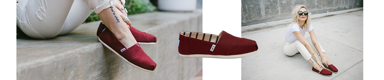 TOMS  - Black Cherry Heritage Canvas 