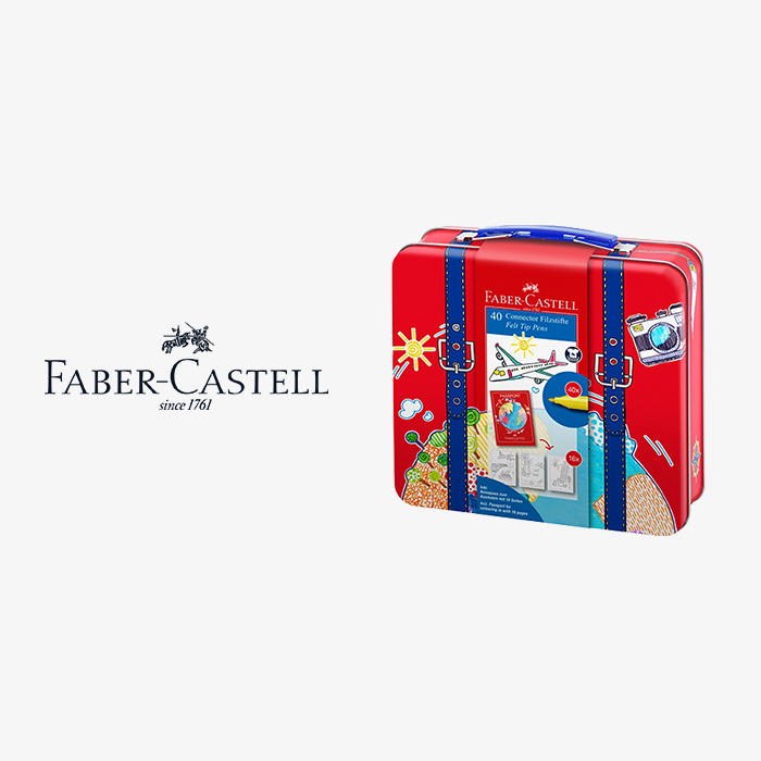 Meet the Connector felt tip pen suitcase from Faber-Castell