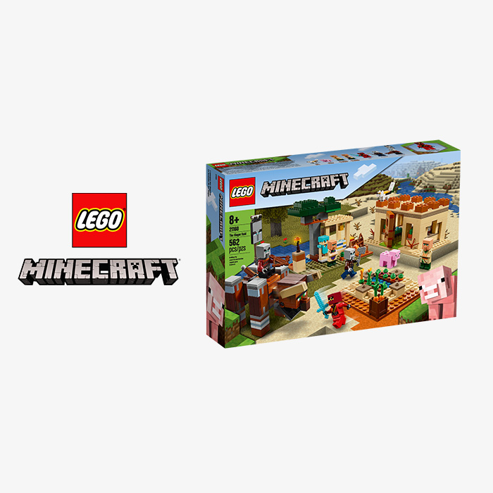 LEGO Minecraft The Illager Raid 21160 Building Toy Set Gift for Boys and  Girls who Love Minecraft and Kai (562 Pieces)